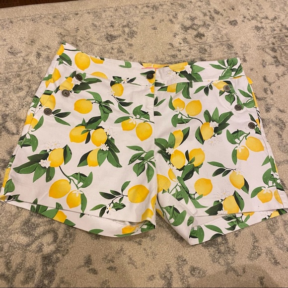 Isaac Mizrahi Pants - Isaac Mizrahi Lemon Shorts Size 14